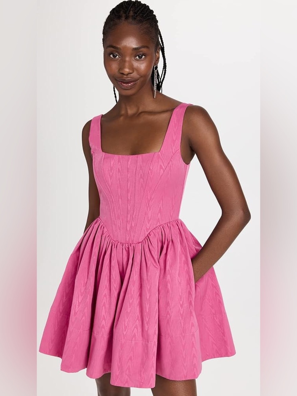Staud Landscape Corset Minidress Dress
